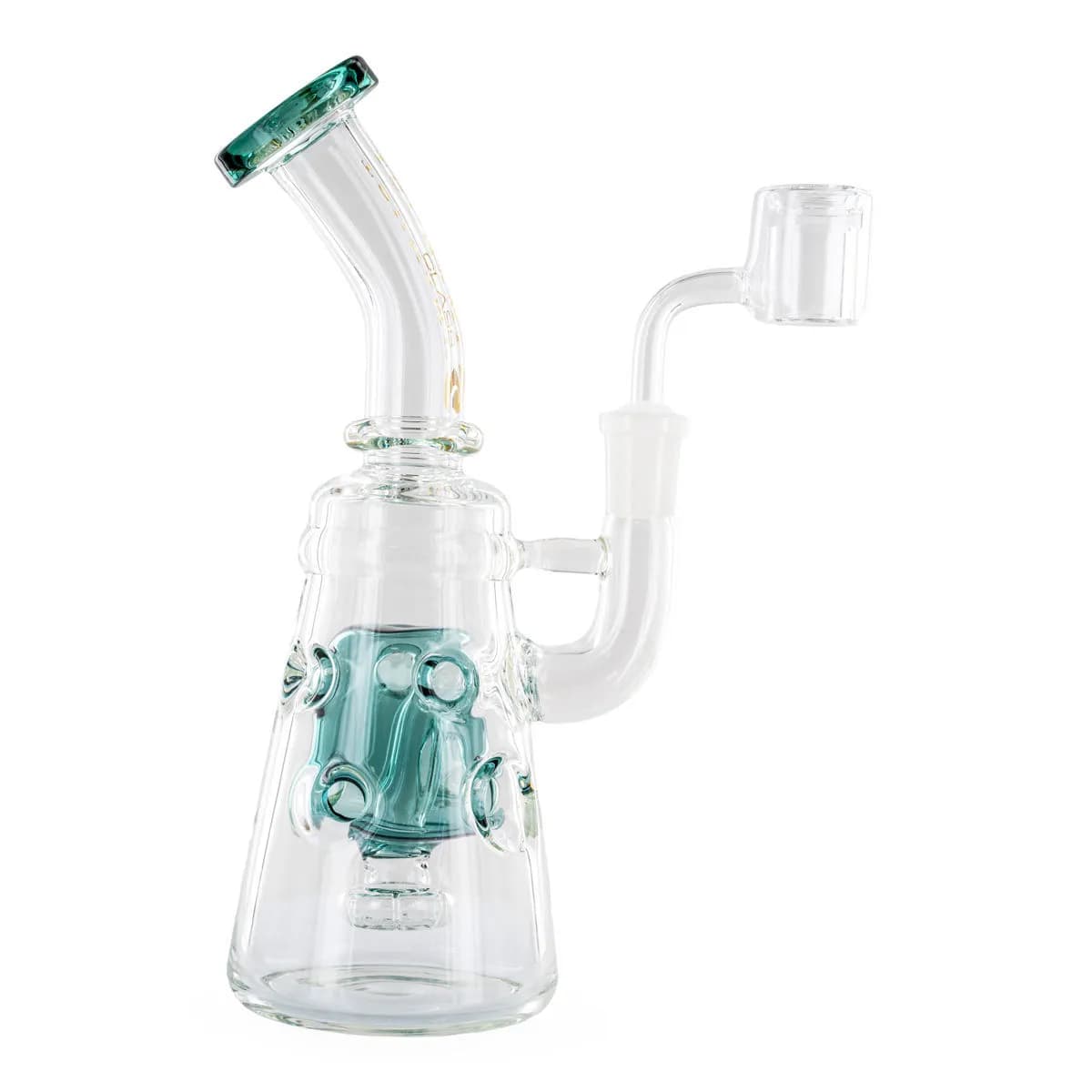 Konzentrat-Rig Shower Head Swiss 9'' (Tsunami Glass)