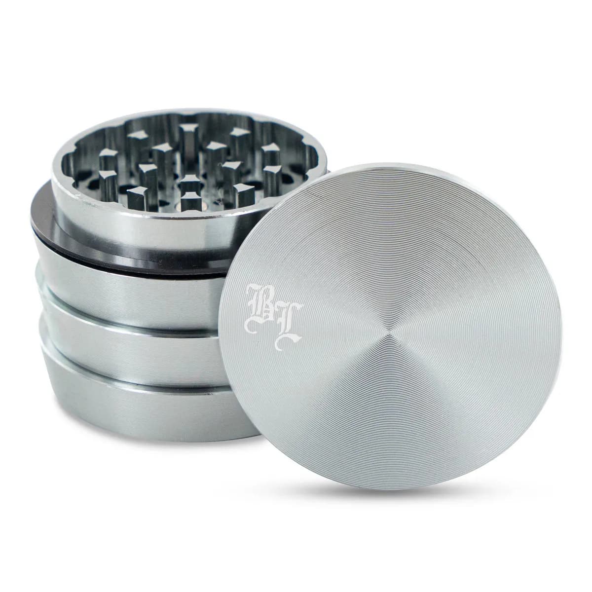 Black Leaf Stacked Metall-Grinder