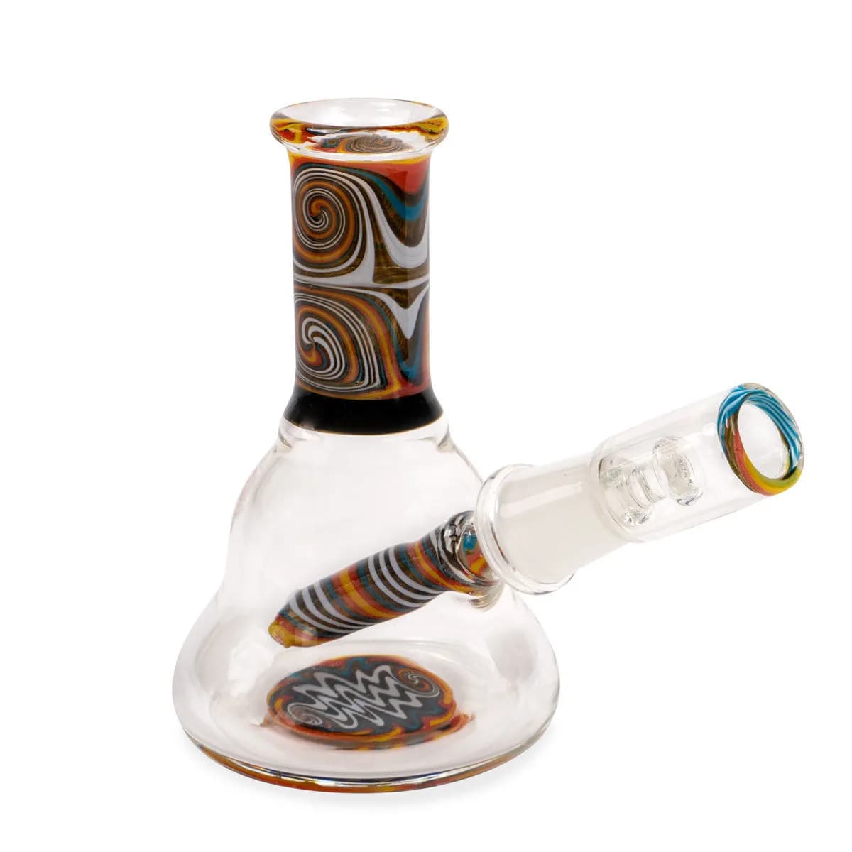 Mini Öl-Bong Orange Swirl