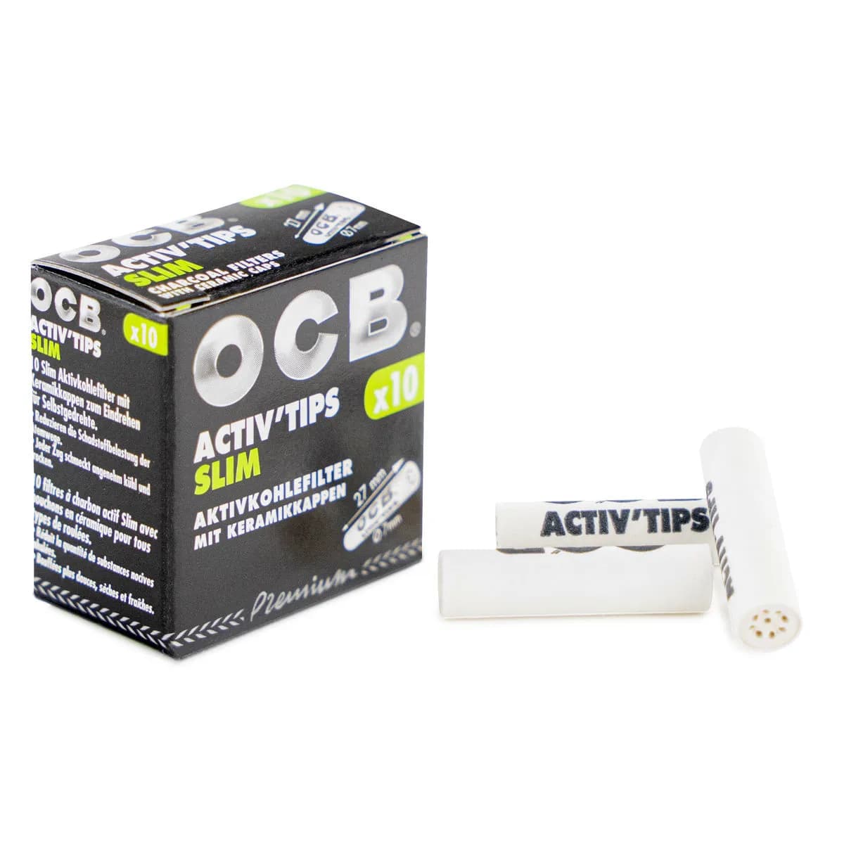 OCB Activ'Tips Slim Aktivkohlefilter