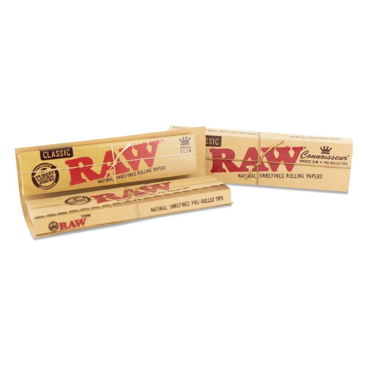 RAW Connoisseur Blättchen King Size + vorgerollte Tips