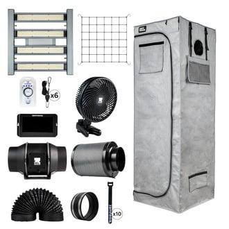Growzelt-Set 60x60x180