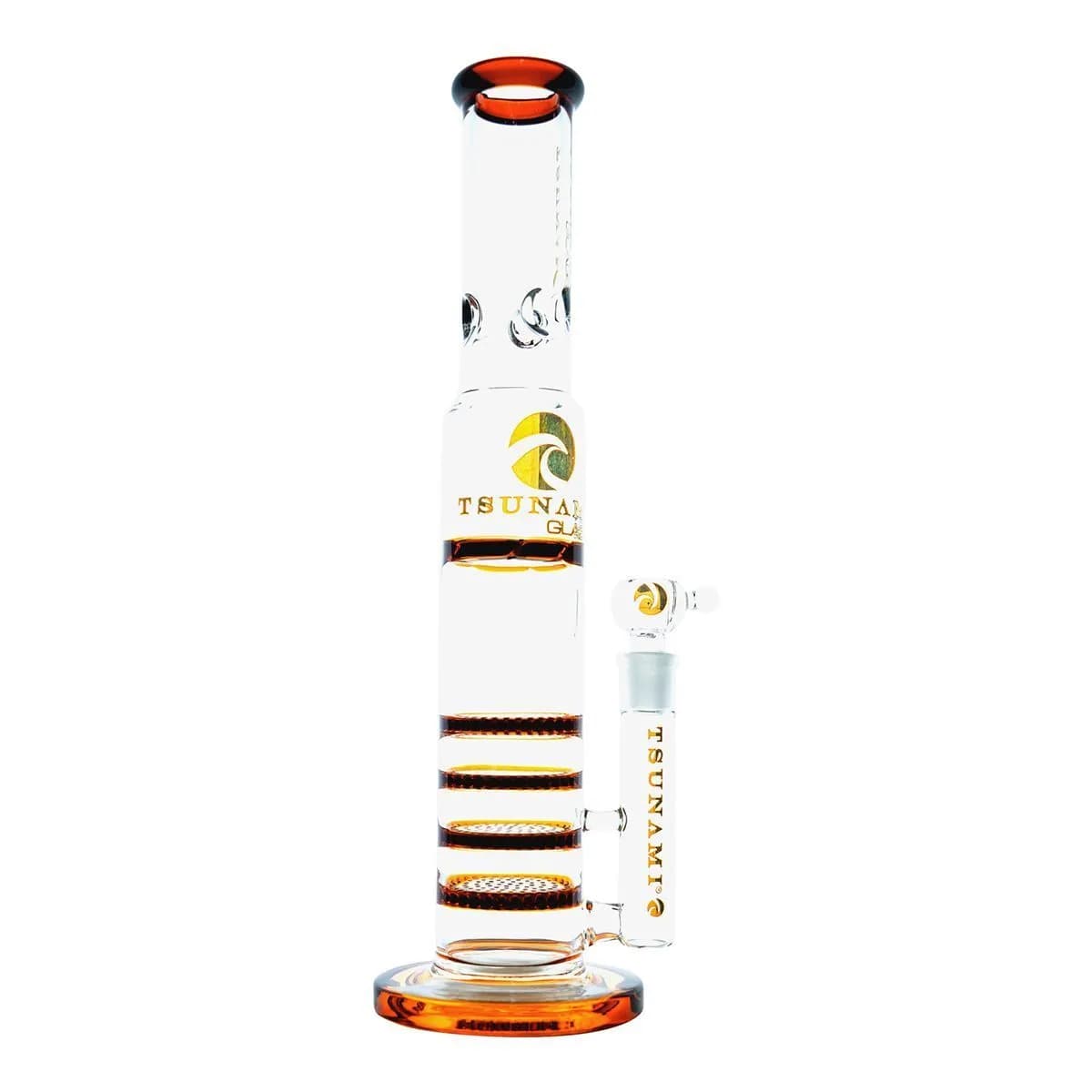 Triple-Honeycomb-Turbinenbong 18'' (Tsunami Glass)