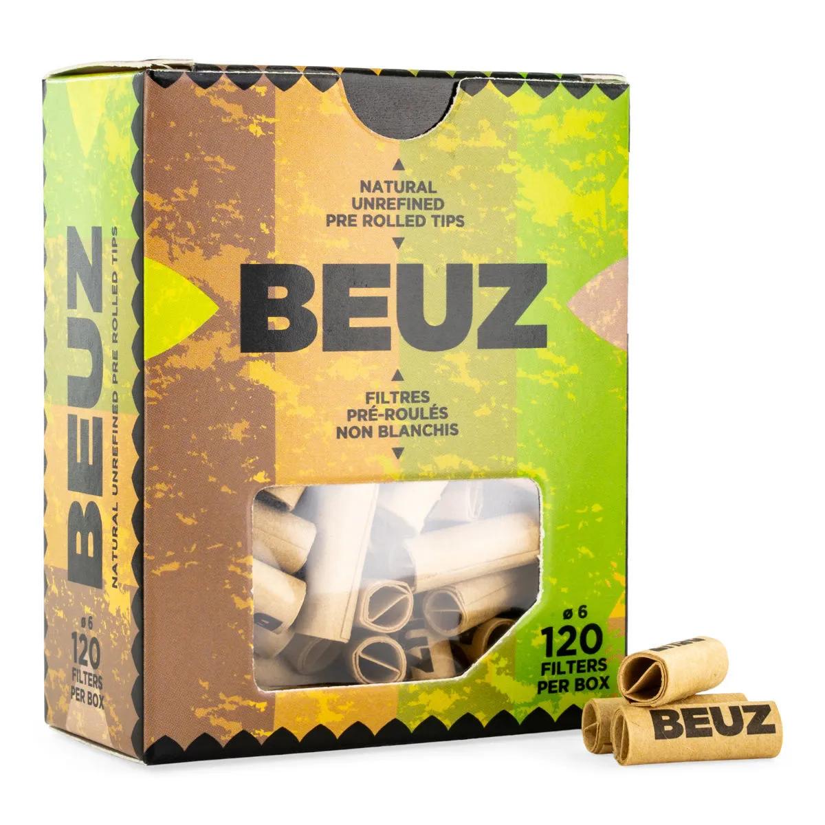 BEUZ Braune vorgerollte Filter Tips (120 Stück)