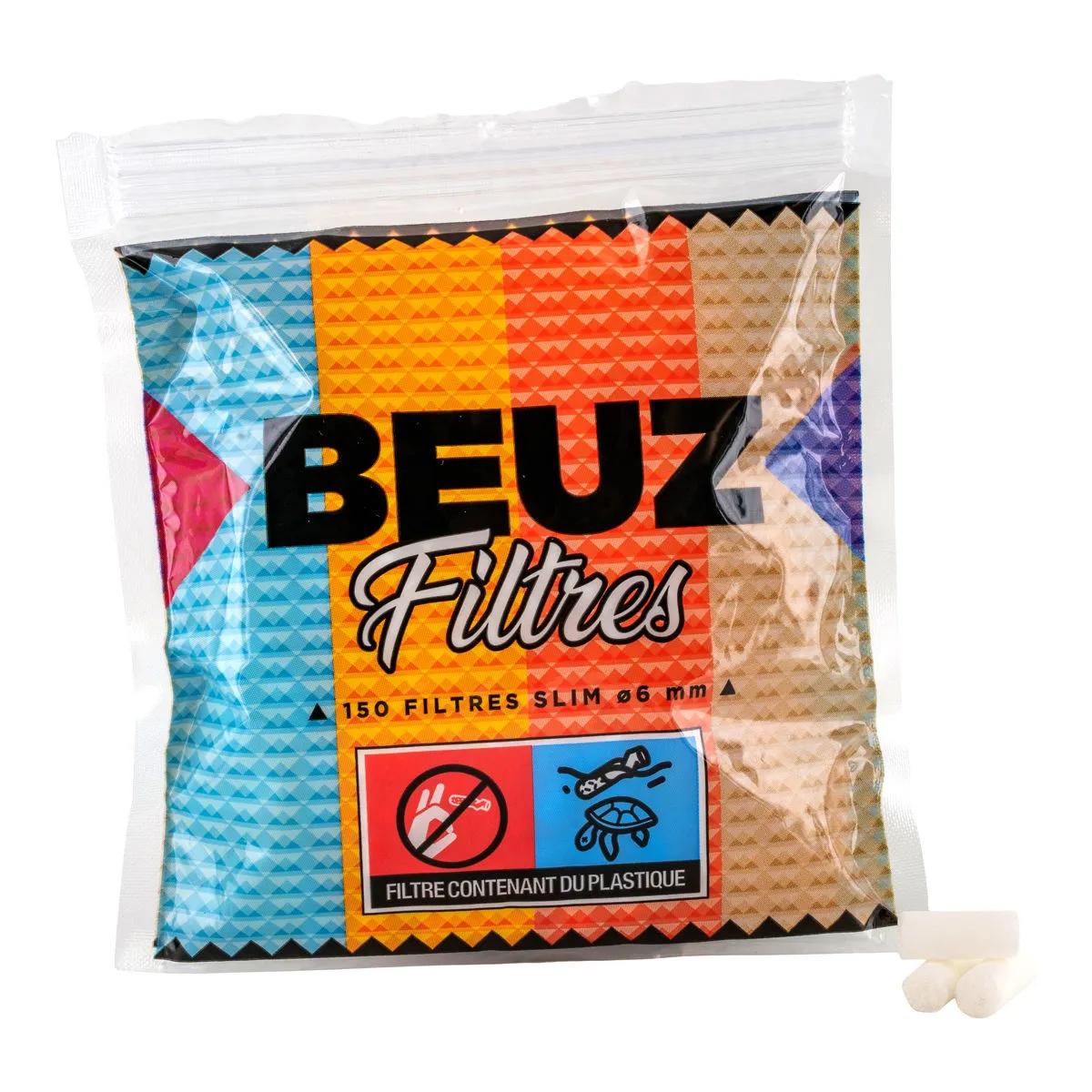 Beuz Slim Filter Tips - 150 Stück