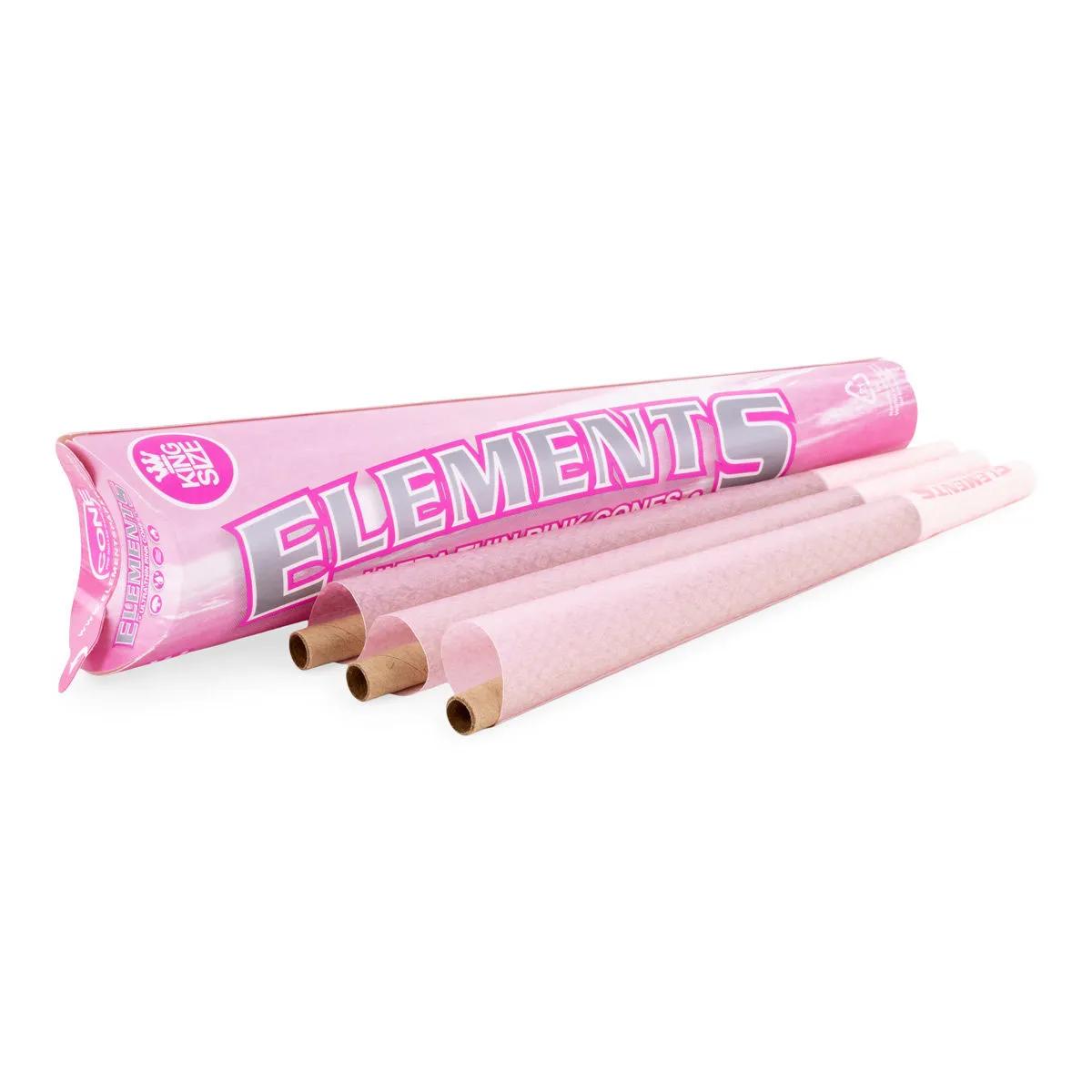 Elements Ultra-Thin Pink Cones vorgerollt