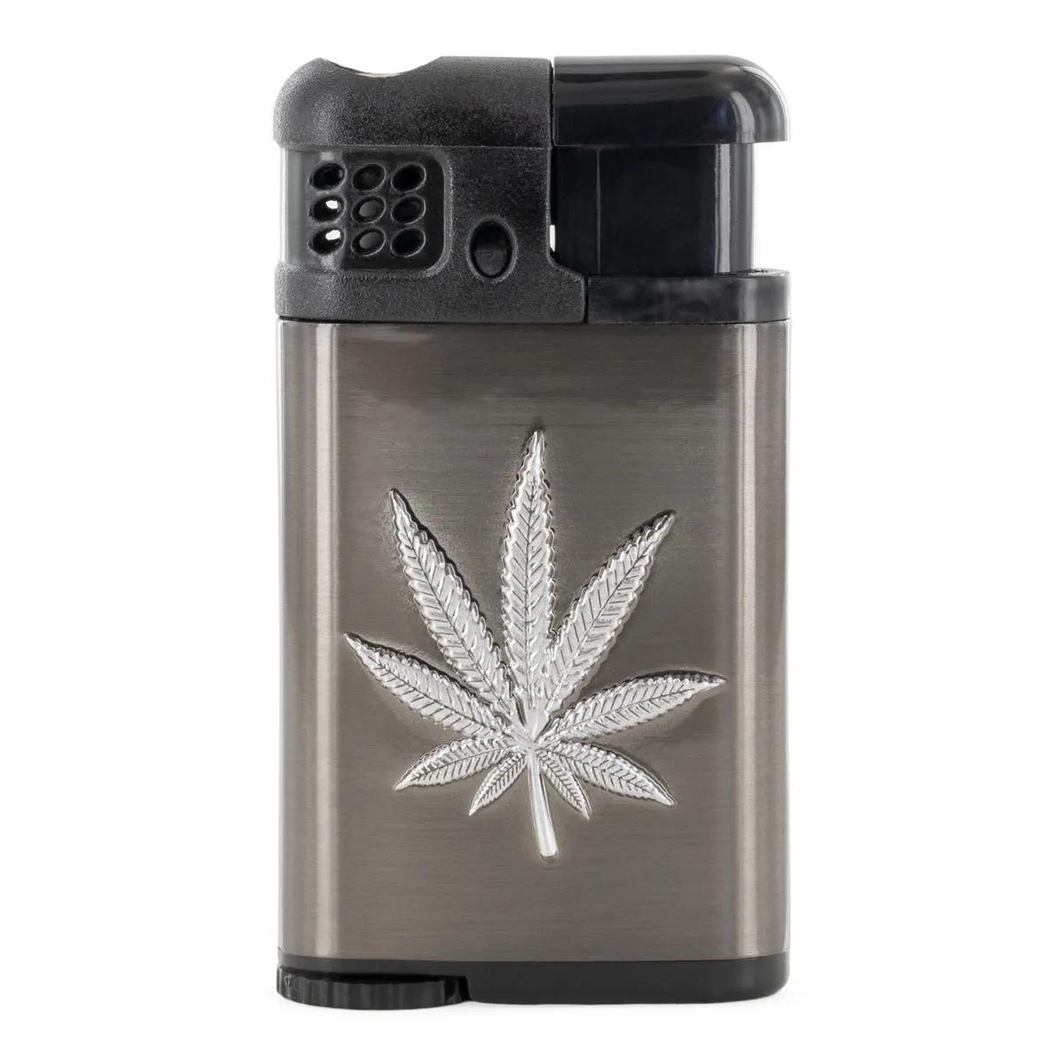 Green Flame Pocket Torch Leaf Taschenfeuerzeug