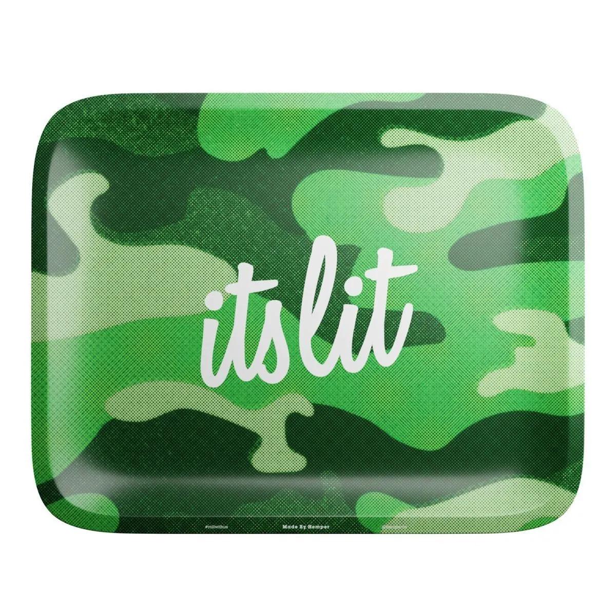 It's Lit! Hellgrünes Camouflage-Rollbrettchen