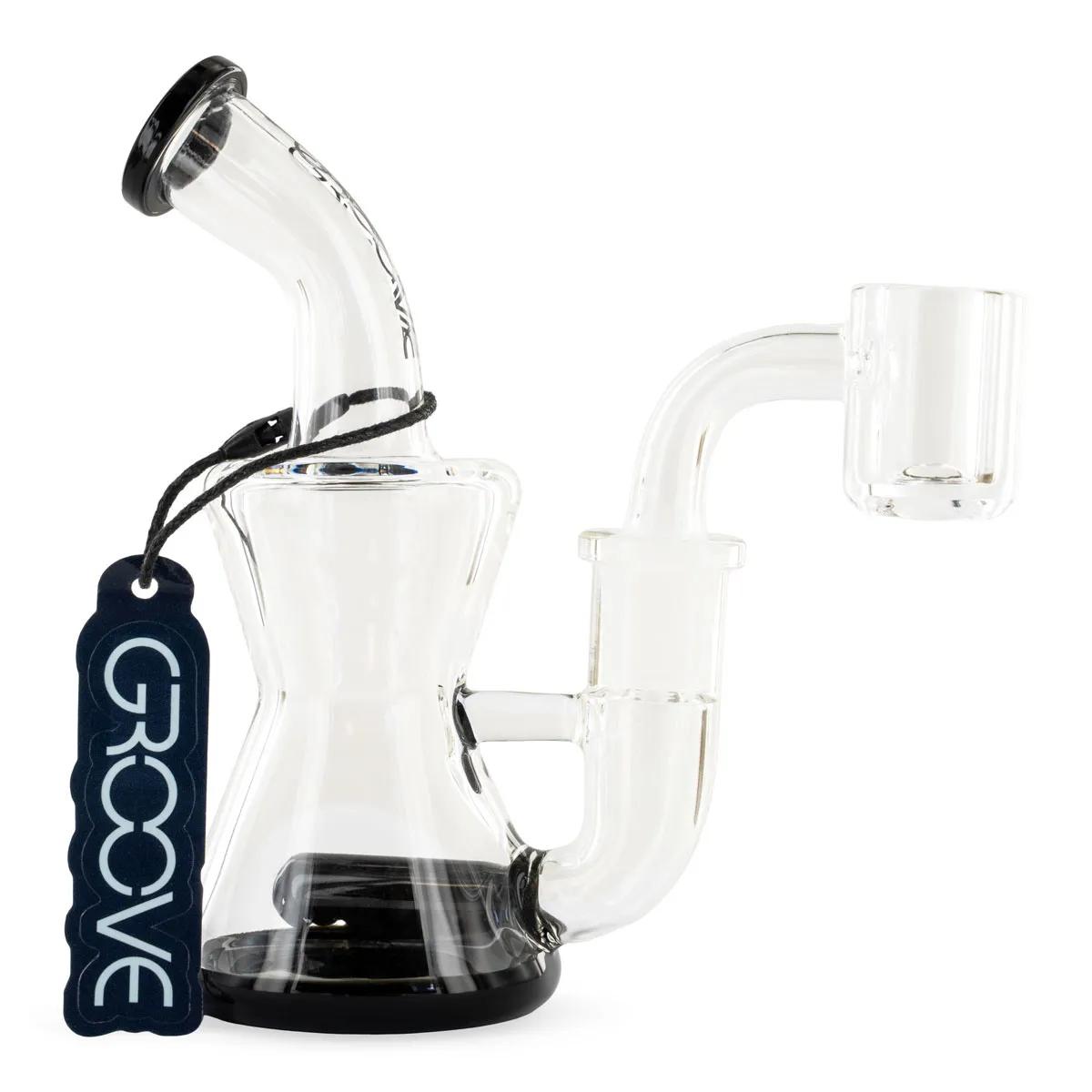 Groove Micro Hourglass Rig – Kompakte Borosilikat-Dab-Rig