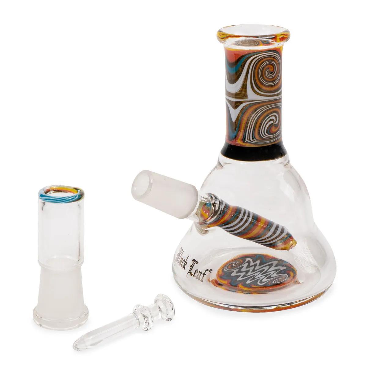 Mini Öl-Bong Orange Swirl