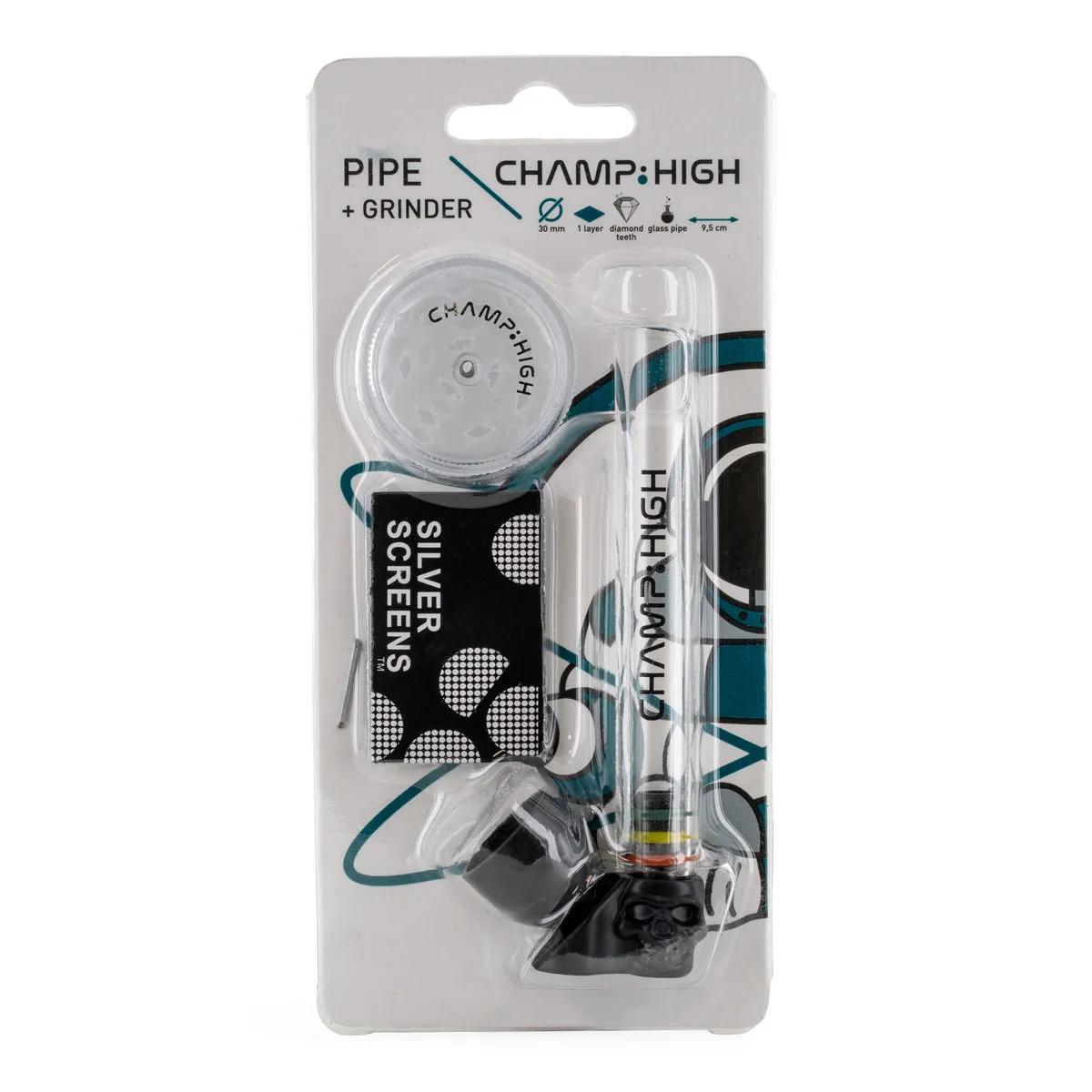 Champ High Pfeifen- & Grinder-Set