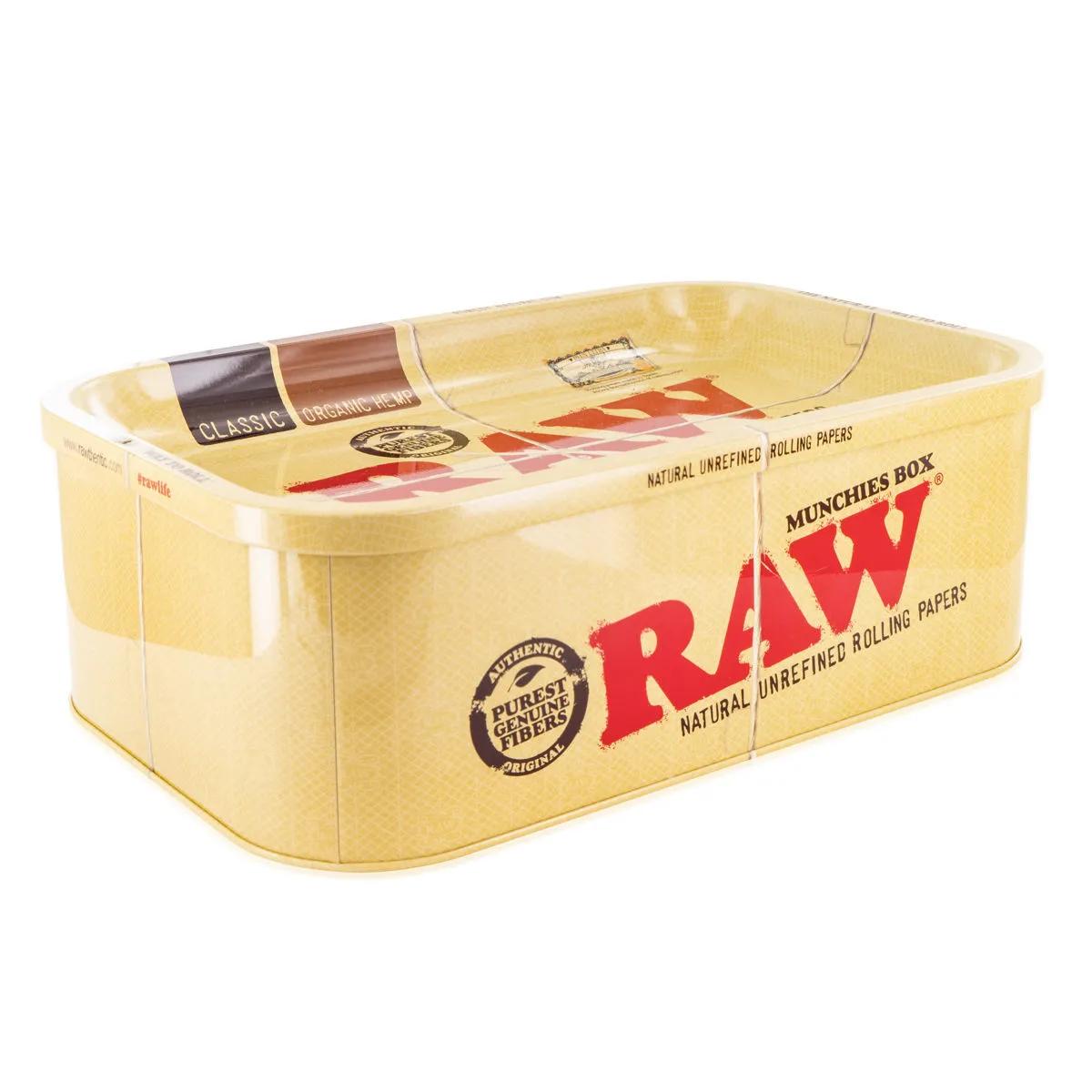 RAW Munchies Box – Metallbox mit Rolltablett-Deckel