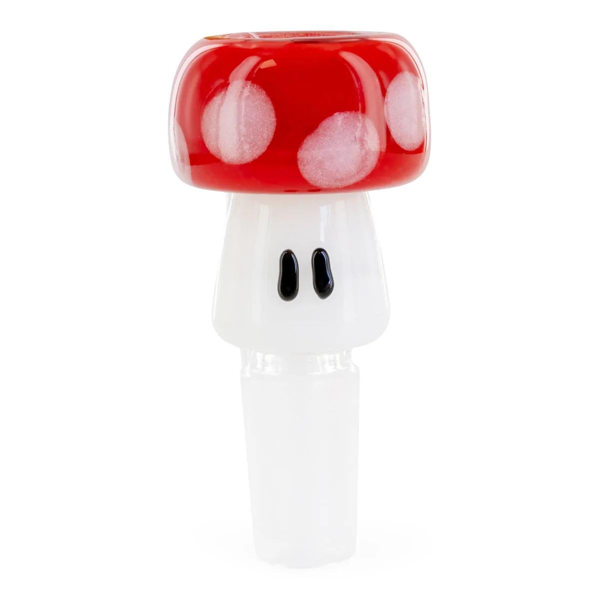 Roter Pilz-Bowl von Empire Glassworks