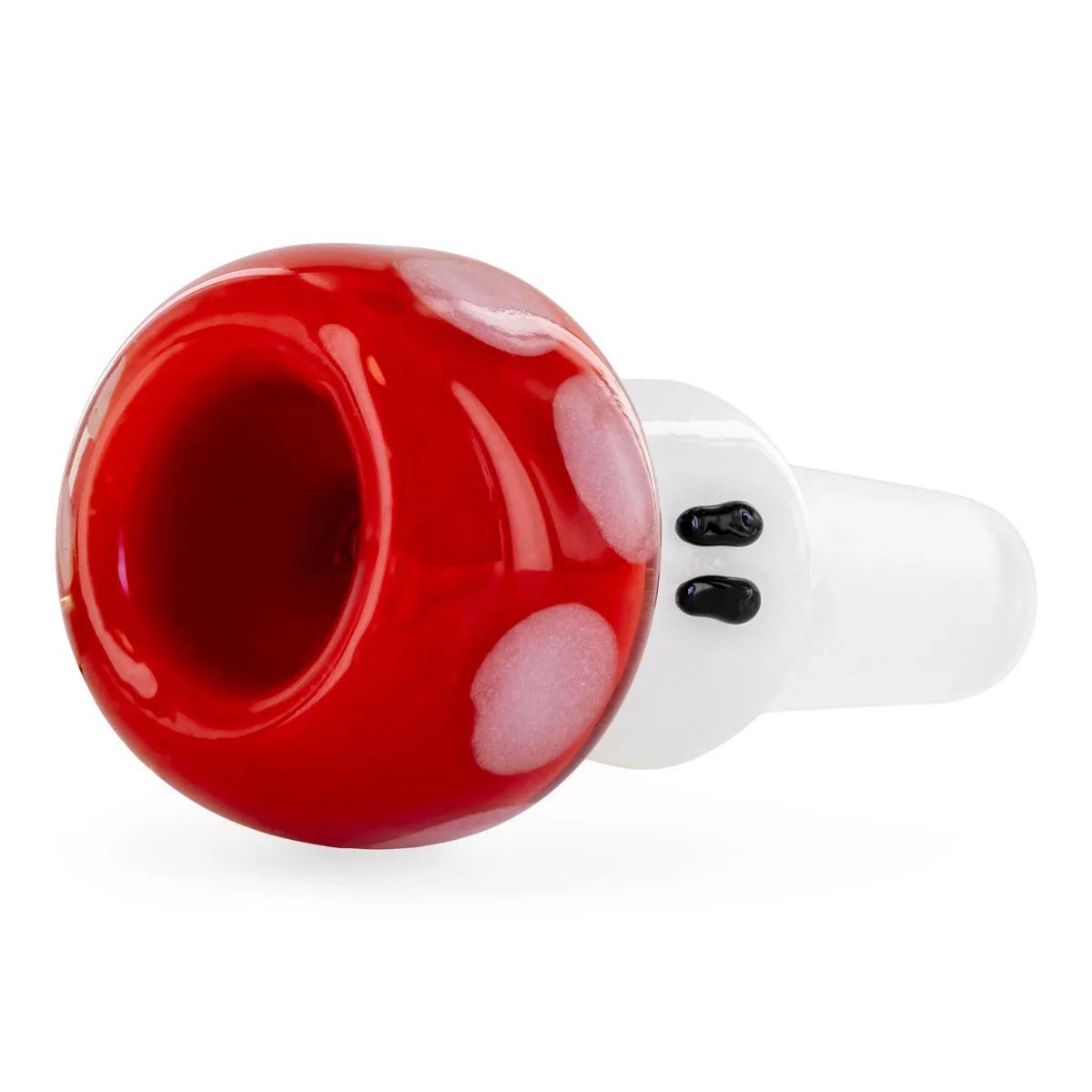 Roter Pilz-Bowl von Empire Glassworks