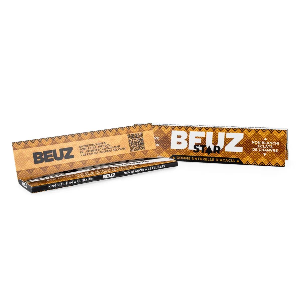 Ungebleichte Hanf King Size Slim Blättchen
