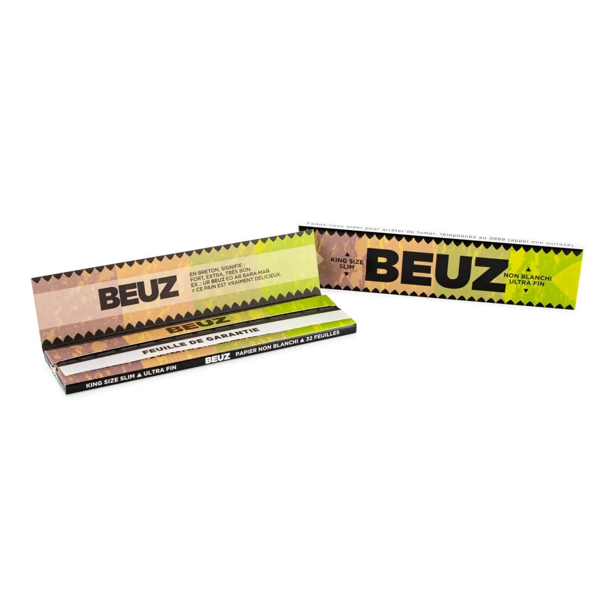 BEUZ Ungebleichte Blättchen King Size Slim