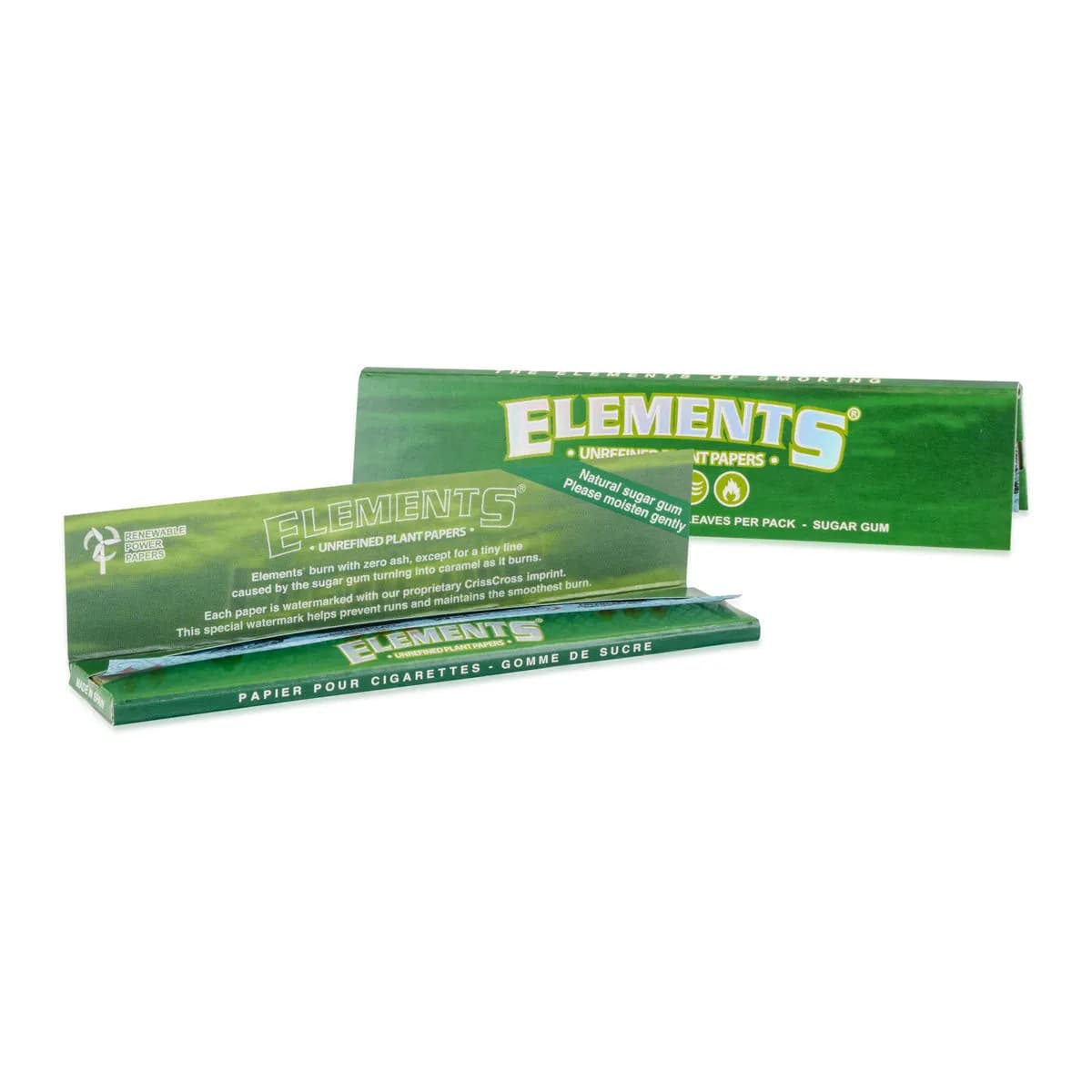 Elements King Size Slim Plant Blättchen