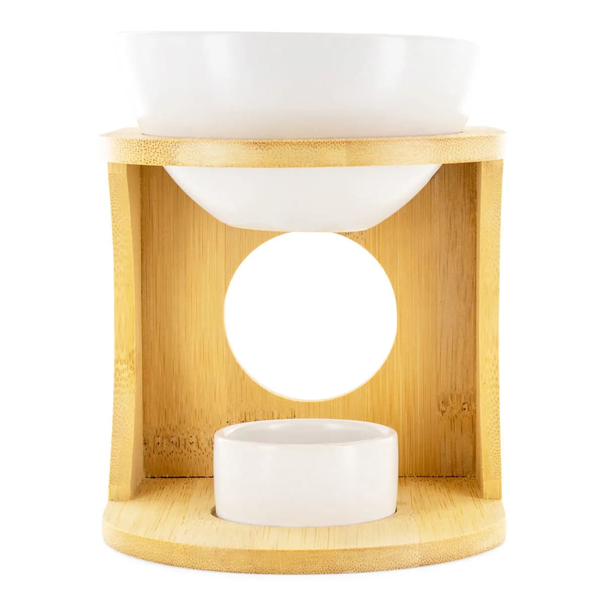 Duftlampe für ätherische Öle mit Bambusständer