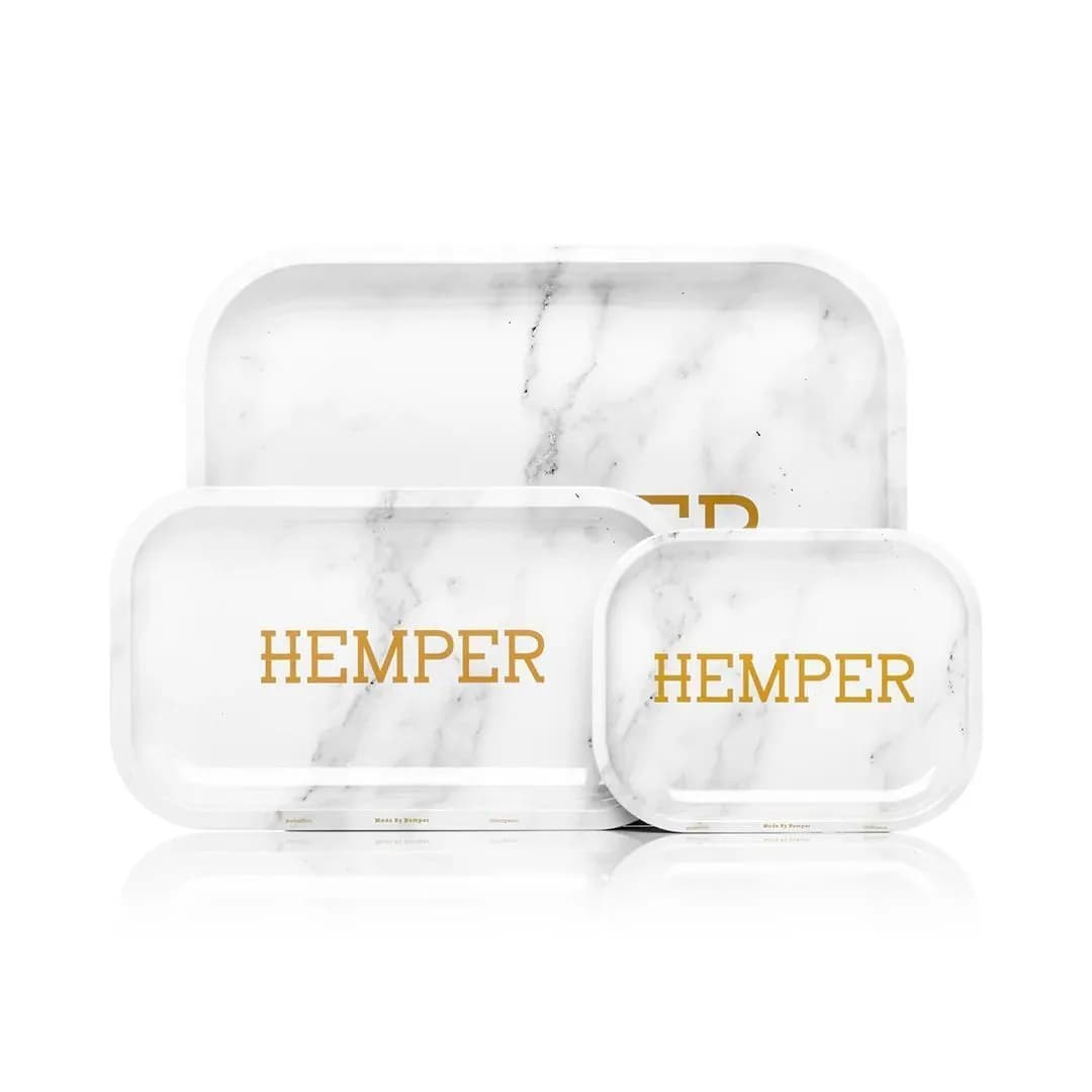 Hemper Luxe Rollbrettchen Weißer Marmor
