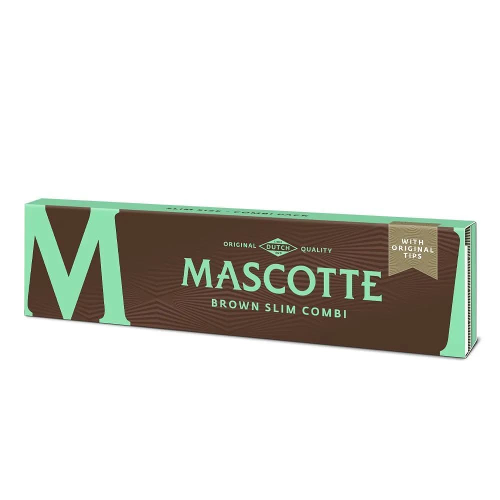 Mascotte Brown Slim Size Blättchen + abtrennbare Tips