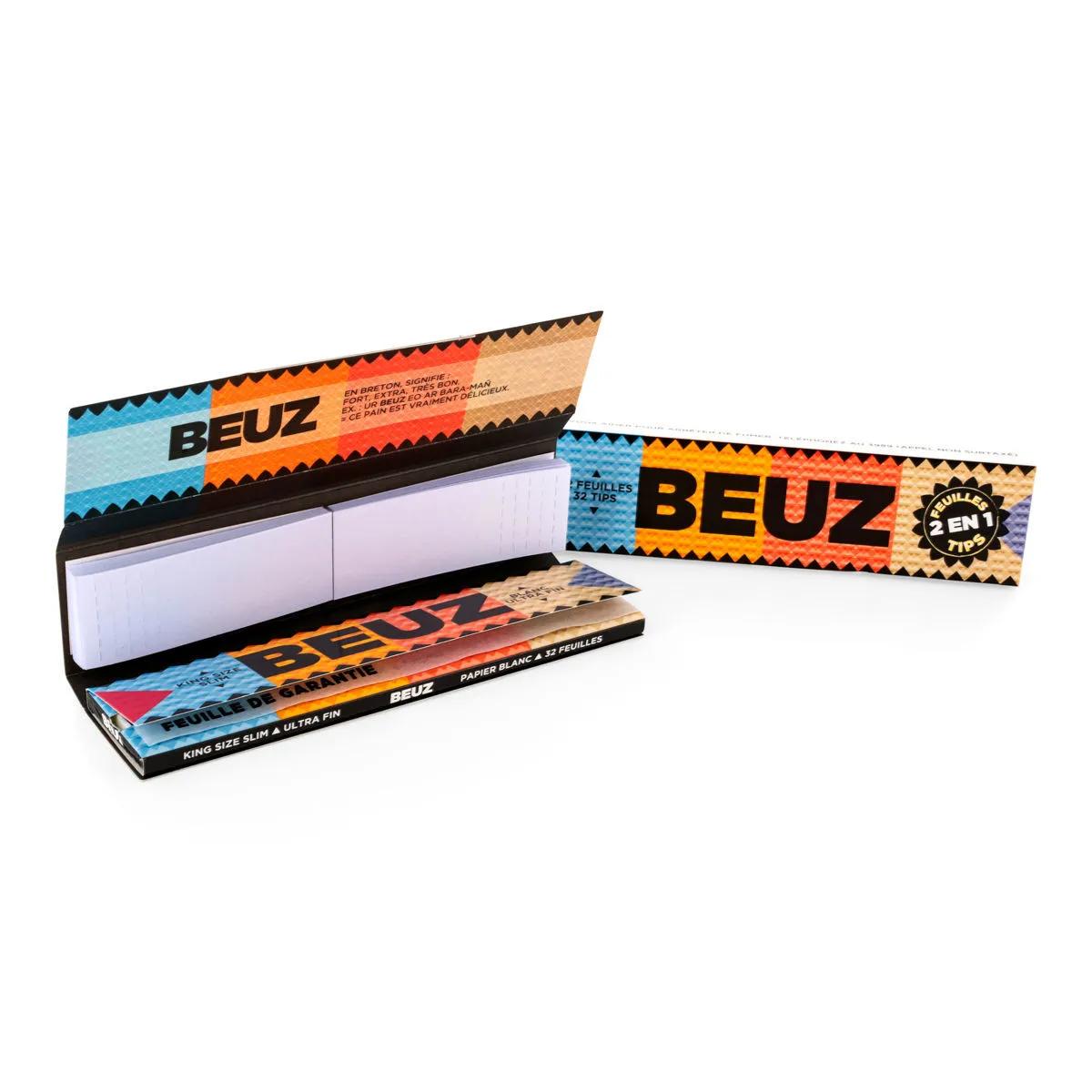 BEUZ King Size Slim Blättchen + Tips