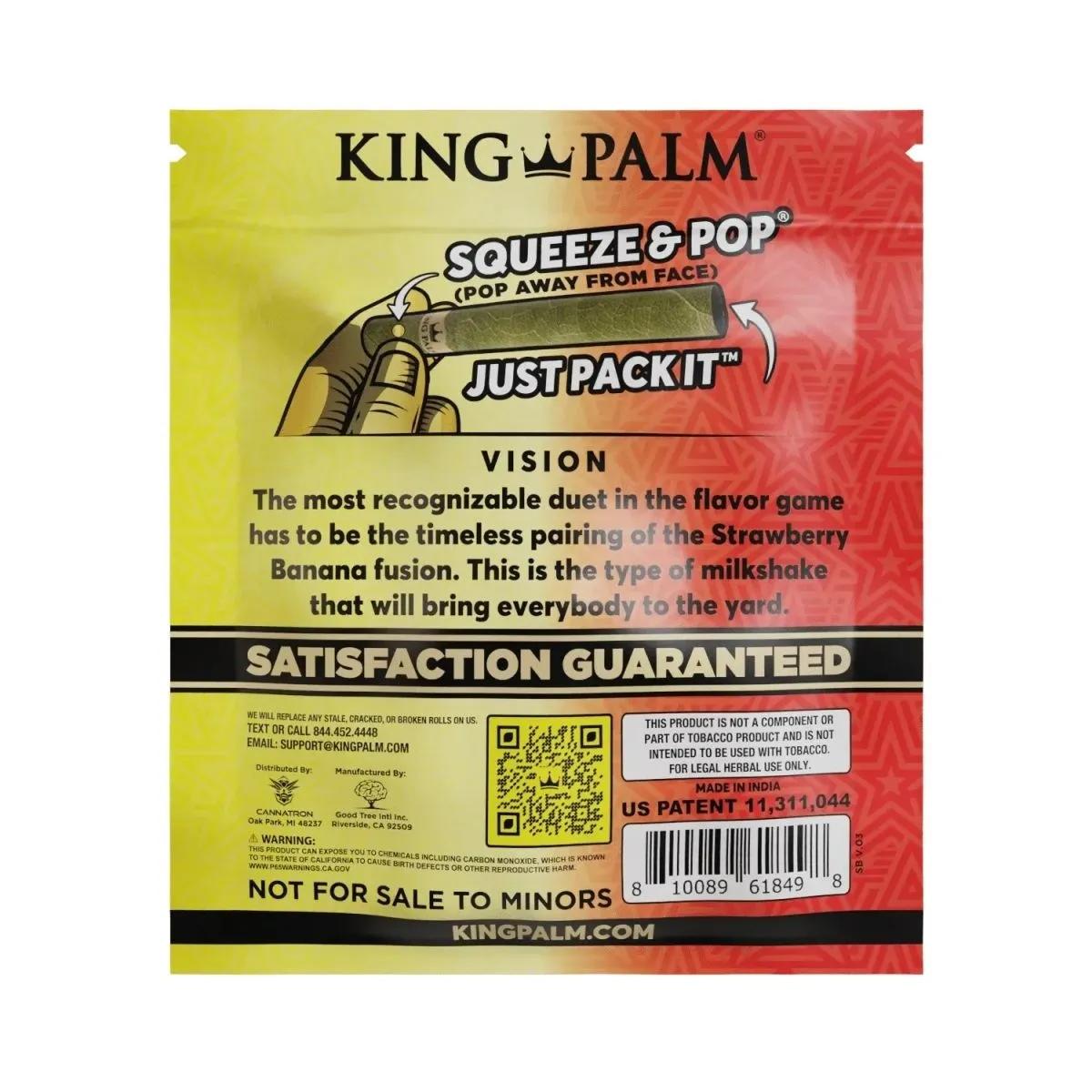 King Palm Fusion Flavour Leaf 25er Pack Palmblatt-Wraps