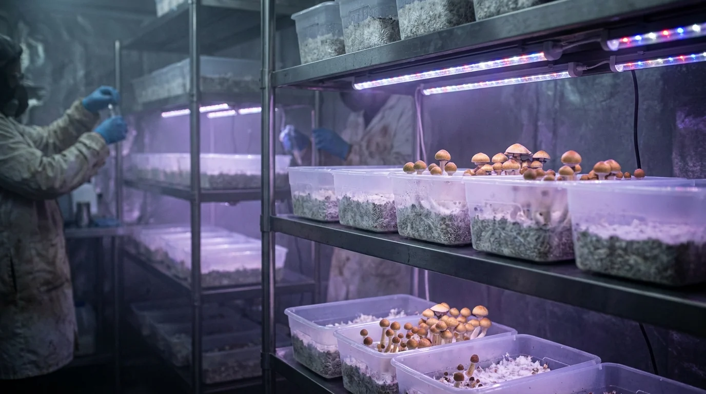 AZARIUS · Der klandestine Growraum, in dem Golden Teacher regiert