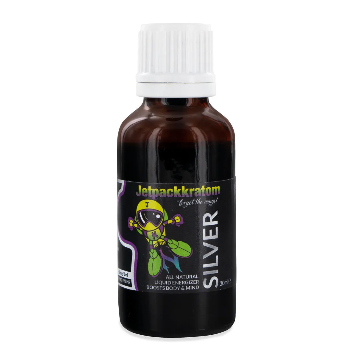 Jetpackkratom SILVER Flüssigextrakt - 60mg — Bild 3
